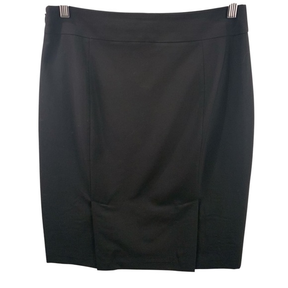 Banana Republic sz 6 Classic Black Pencil Skirt Wool Blend Blacksuit Lined - Picture 5 of 8